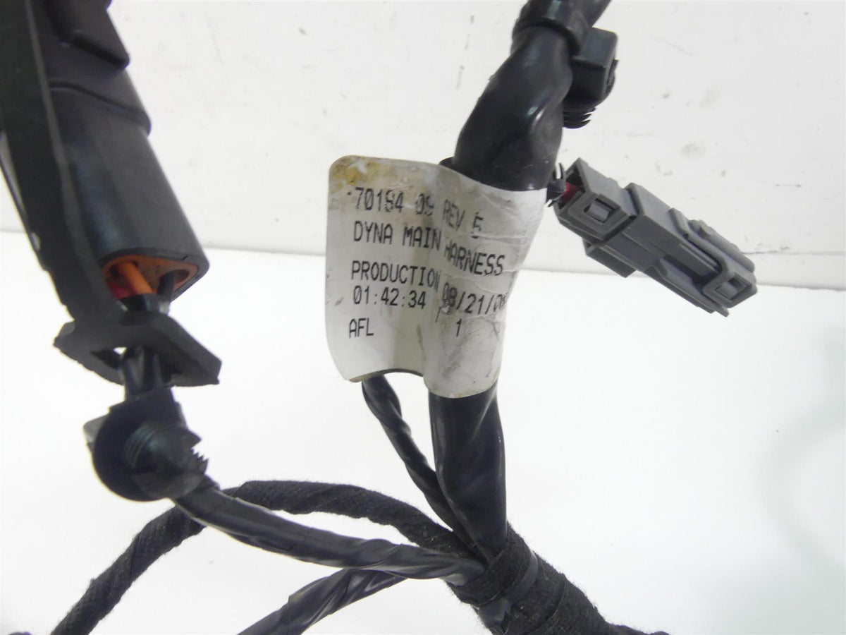 2009 Harley Dyna FXDF SE CVO Fat Bob Wiring Harness Loom -No Cuts 70184-09 {{ shop.shopifyCountryName }} - Mototech271