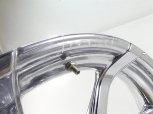 2010 Harley Touring FLHX Street Glide Front CVO 18x3.5 Chrome Wheel Rim -Read
