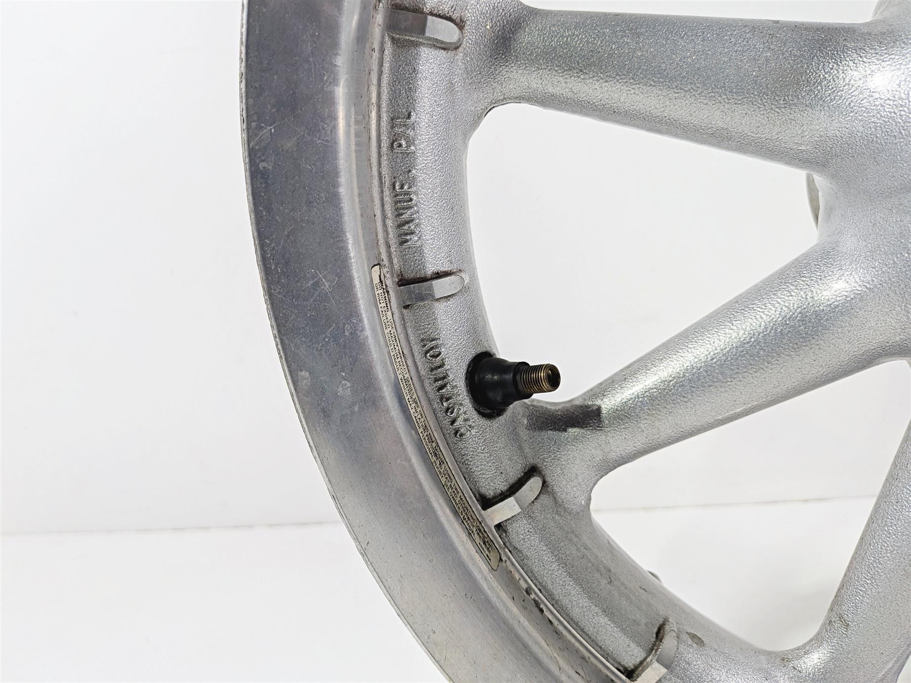 2004 Harley Touring FLTRI Road Glide Straight 9 Spoke 16x3 Front Wheel Rim 43421-00-Mototech271