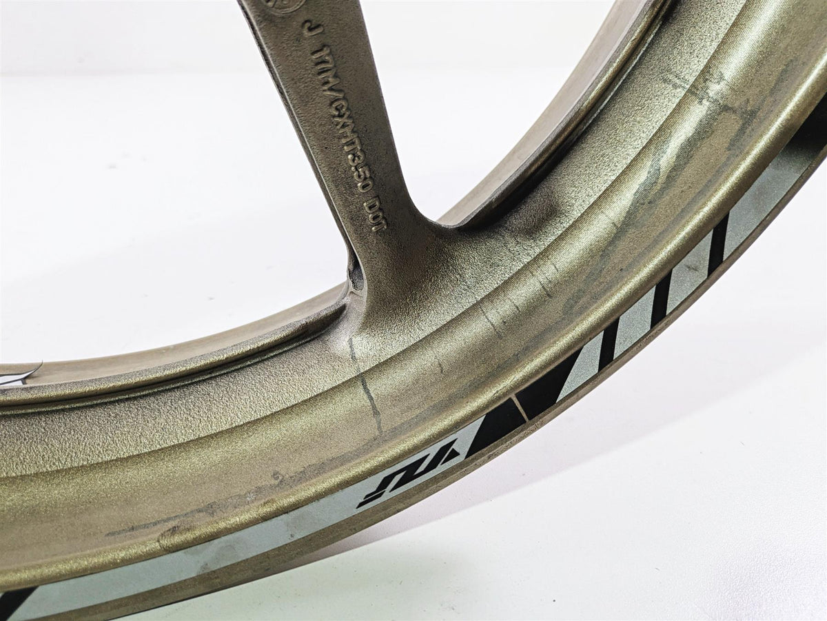 2014 Yamaha YZFR1 R1 RN22 Front Wheel Rim 17x3.5 .44mm Runout 1KB-25168-00- {{ shop.shopifyCountryName }} - Mototech271