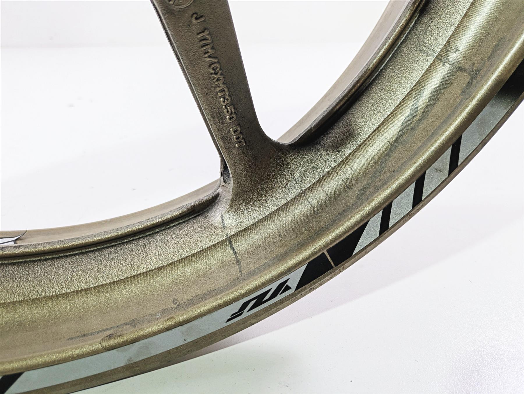 2014 Yamaha YZFR1 R1 RN22 Front Wheel Rim 17x3.5 .44mm Runout 1KB-25168-00- {{ shop.shopifyCountryName }} - Mototech271
