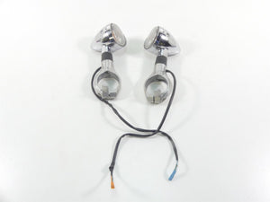 2007 Honda VTX1800 T1 Front Chrome Blinker Turn Signal & Clamp Set 33400-MCV-R11 | Mototech271