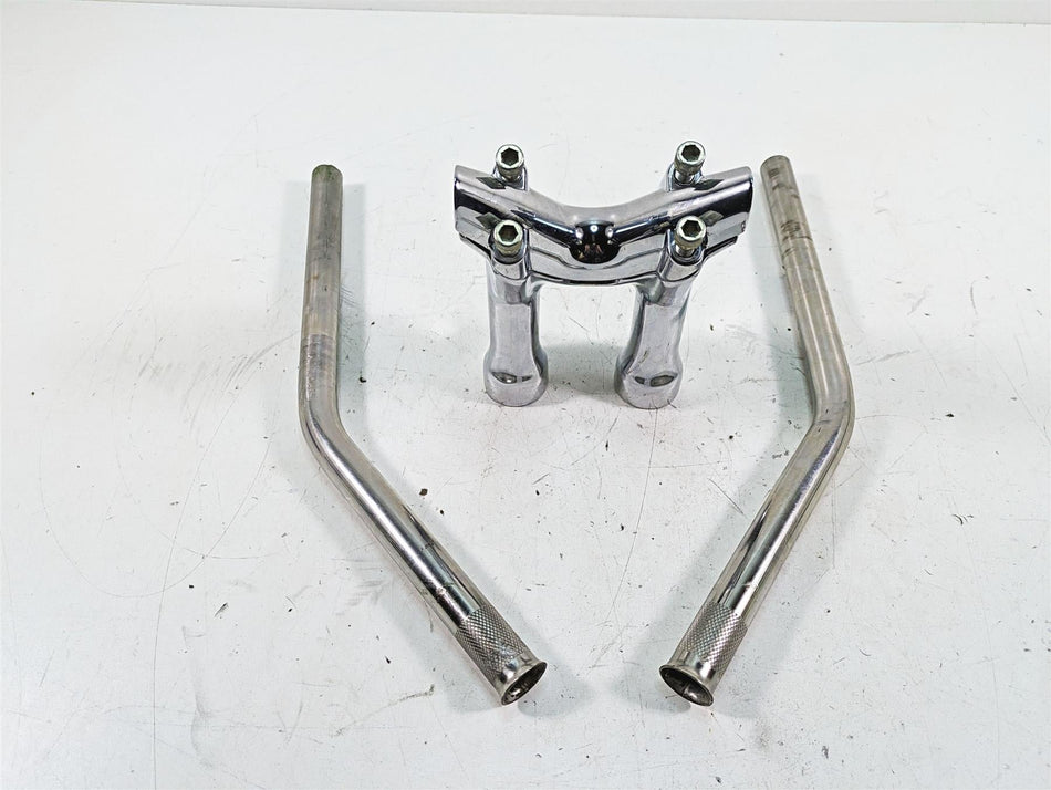 2009 Harley FXCWC Softail Rocker C Handlebars & Riser Set 56103-08 55992-08 {{ shop.shopifyCountryName }} - Mototech271