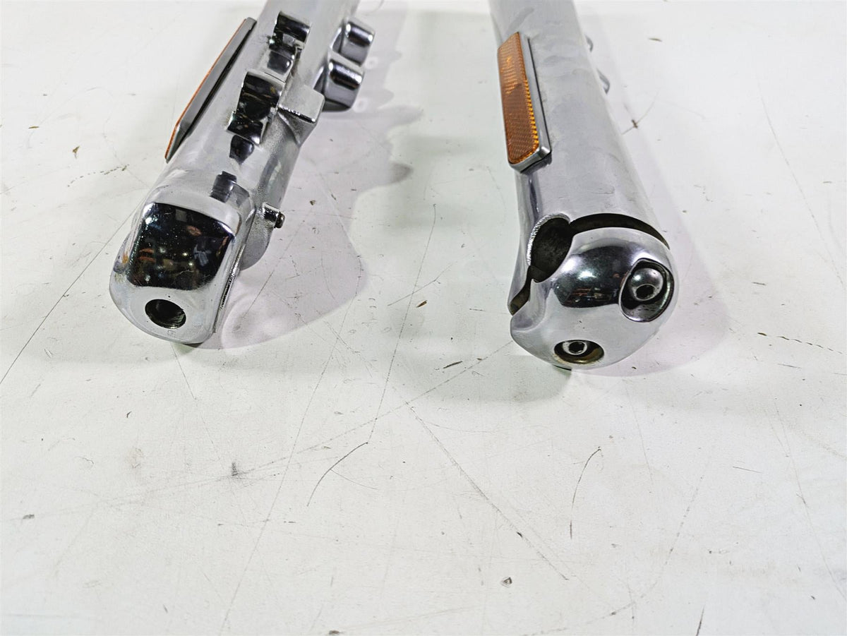 2003 Harley Softail FXSTDI Deuce 100th Front Fork Lower Chrome Leg Set 46068-00 {{ shop.shopifyCountryName }} - Mototech271