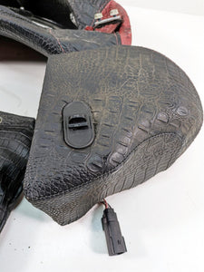 09-13 Harley Touring Alligator Skin Trunk Backrest & Speaker Housings 52950-10