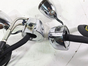 2007 Harley FXDWG Dyna Wide Glide Chrome Control Switch Blinker Set 71682-06A | Mototech271