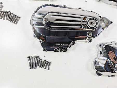 2008 Yamaha XV1900 Roadliner S Chrome Engine Motor Cover Set 1D7-15411-00 {{ shop.shopifyCountryName }} - Mototech271