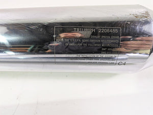 2013 Triumph Bonneville Stock Exhaust Pipe Muffler Set T2206490 T2206485