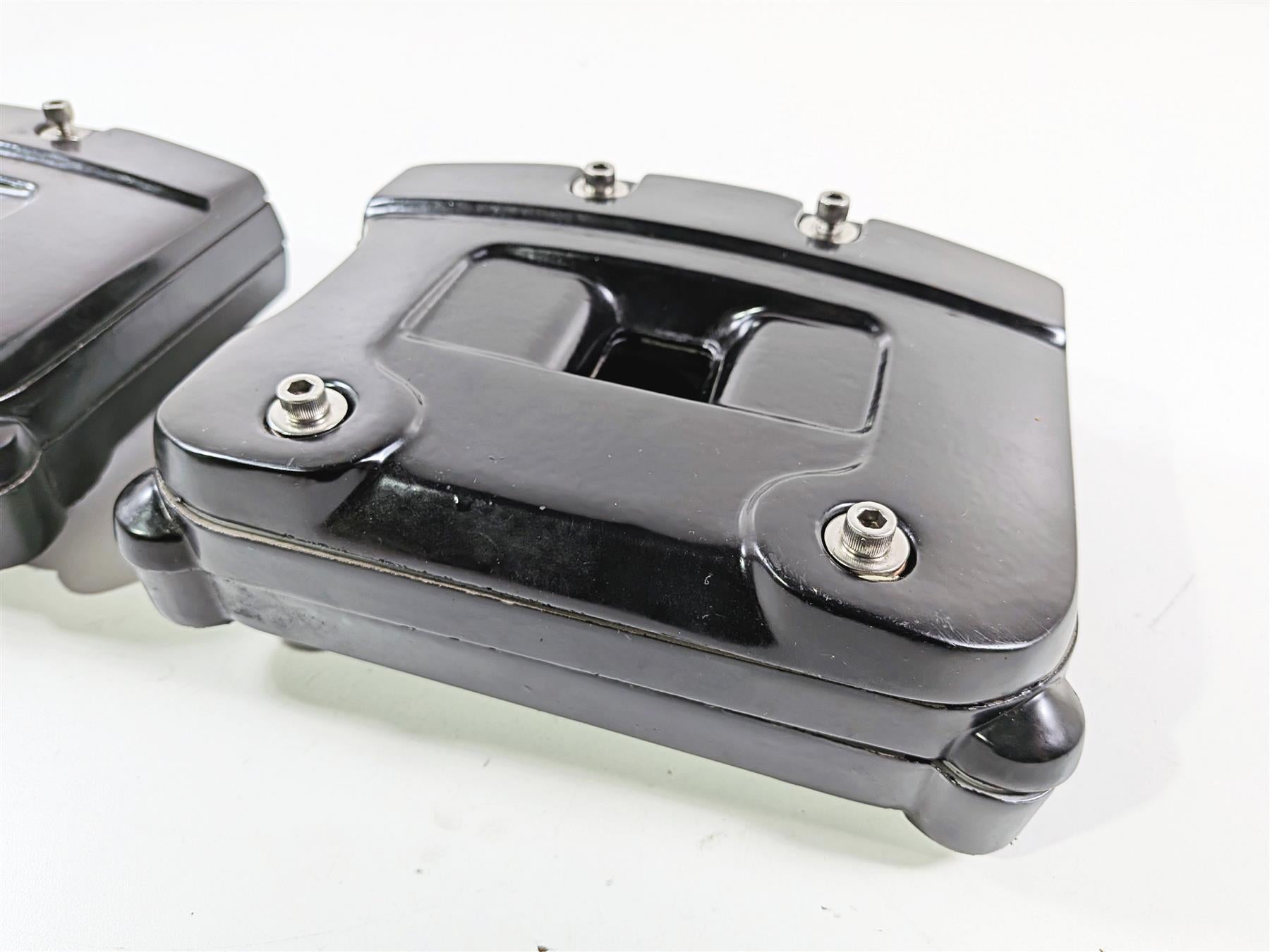 1990 Harley Touring FLHTC Electra Glide Black Rocker Box Valve Covers 17507-85 {{ shop.shopifyCountryName }} - Mototech271