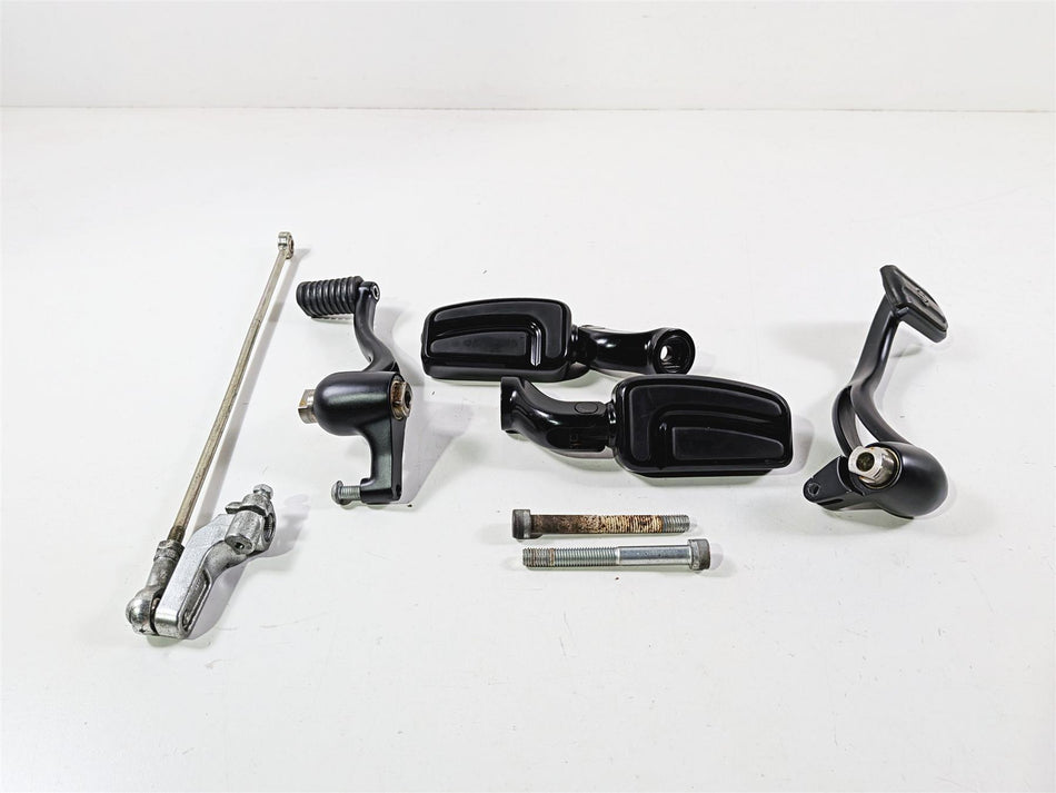 2012 Harley VRSCF Muscle V-Rod Front Black Airflow Foot Peg Rest Set 50500717-Mototech271