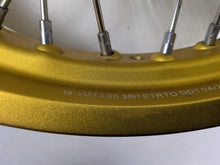 Load image into Gallery viewer, 2022 Ducati Scrambler Desert Sled 19x3 Front Wheel Rim - Bent 50122601AA | Mototech271
