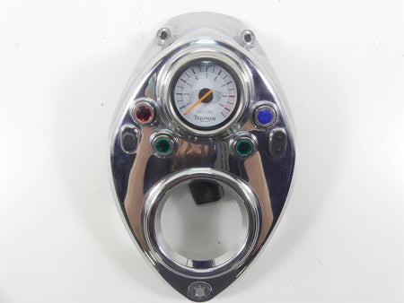 2002 Triumph Bonneville America Tank Cover Panel & Tachometer Tacho A9938043 {{ shop.shopifyCountryName }} - Mototech271