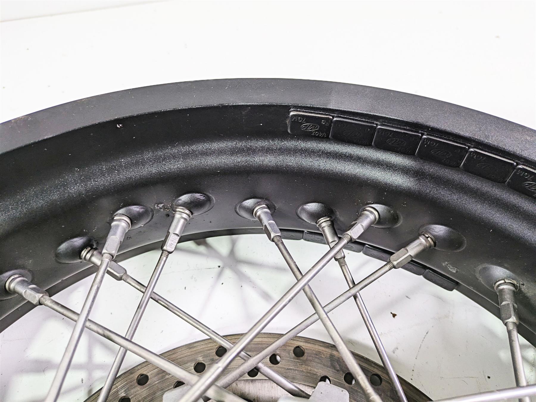 2016 Moto Guzzi Stelvio 1200 8V NTX Straight 17x4.25 Rear Wheel Spoke Rim {{ shop.shopifyCountryName }} - Mototech271