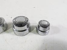 Load image into Gallery viewer, 2003 Harley Dyna FXDL Low Rider 100TH Front Rear Chrome Axle Nut Cover Set | Mototech271
