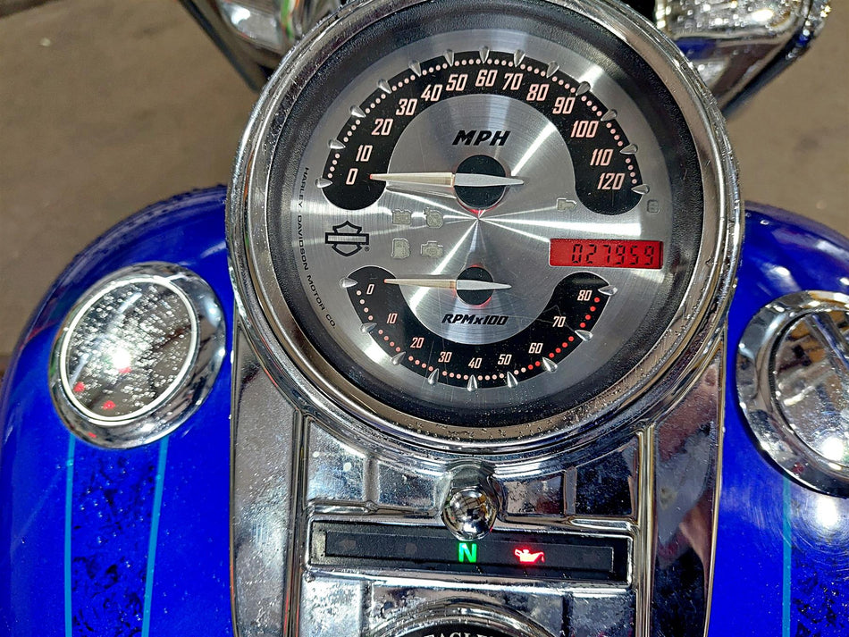 2007 Harley Touring FLHRSE CVO Road King Speedometer Gauge 27K 74718-07 {{ shop.shopifyCountryName }} - Mototech271