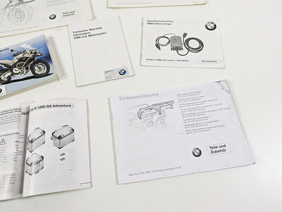 2006 BMW R1200GS K255 Adv Owners Manual & Documents Set 014776899307 {{ shop.shopifyCountryName }} - Mototech271