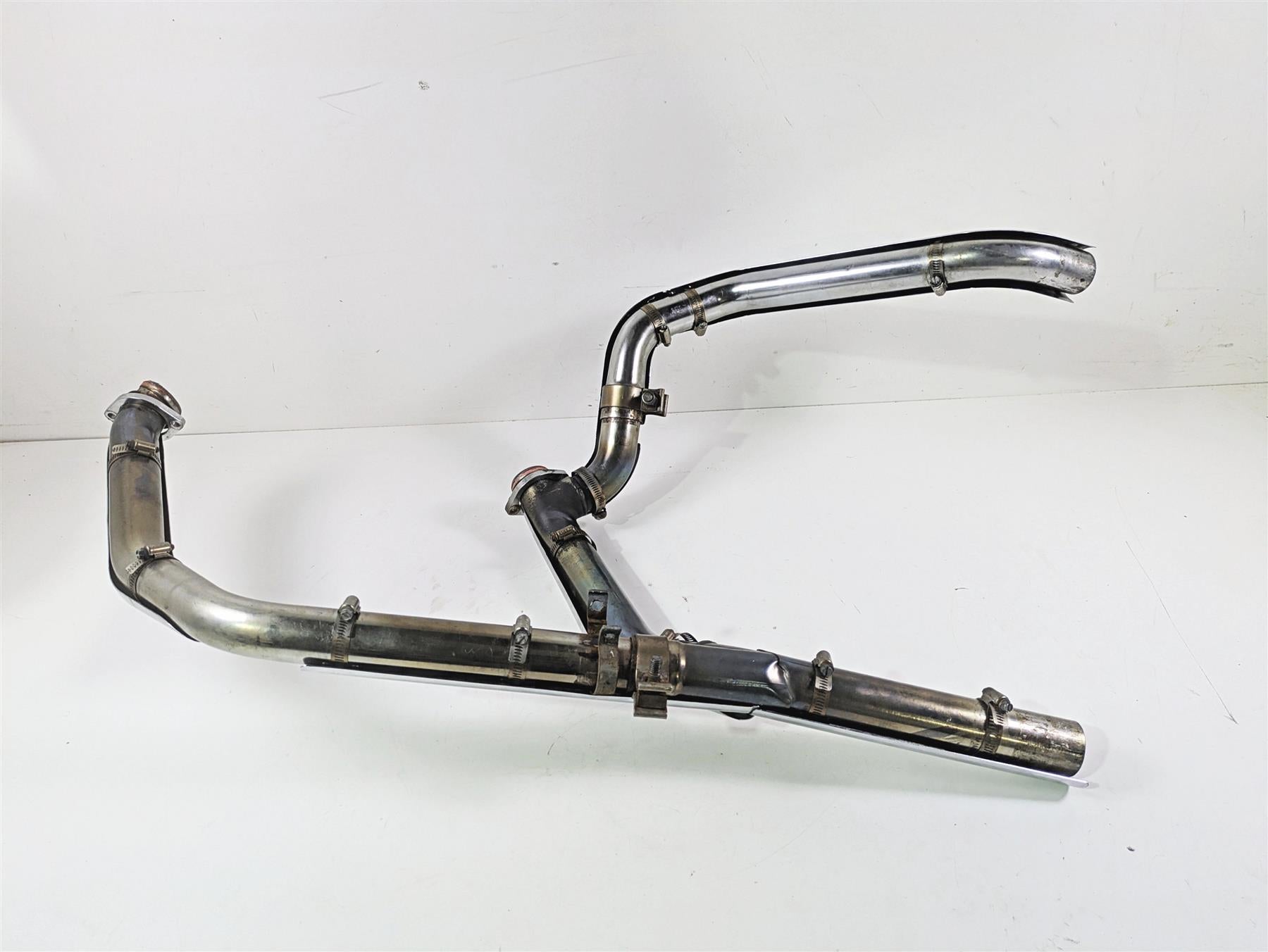 1999 Harley Touring FLHTCUI E-Glide Exhaust Header Manifold Set READ 65626-98C {{ shop.shopifyCountryName }} - Mototech271