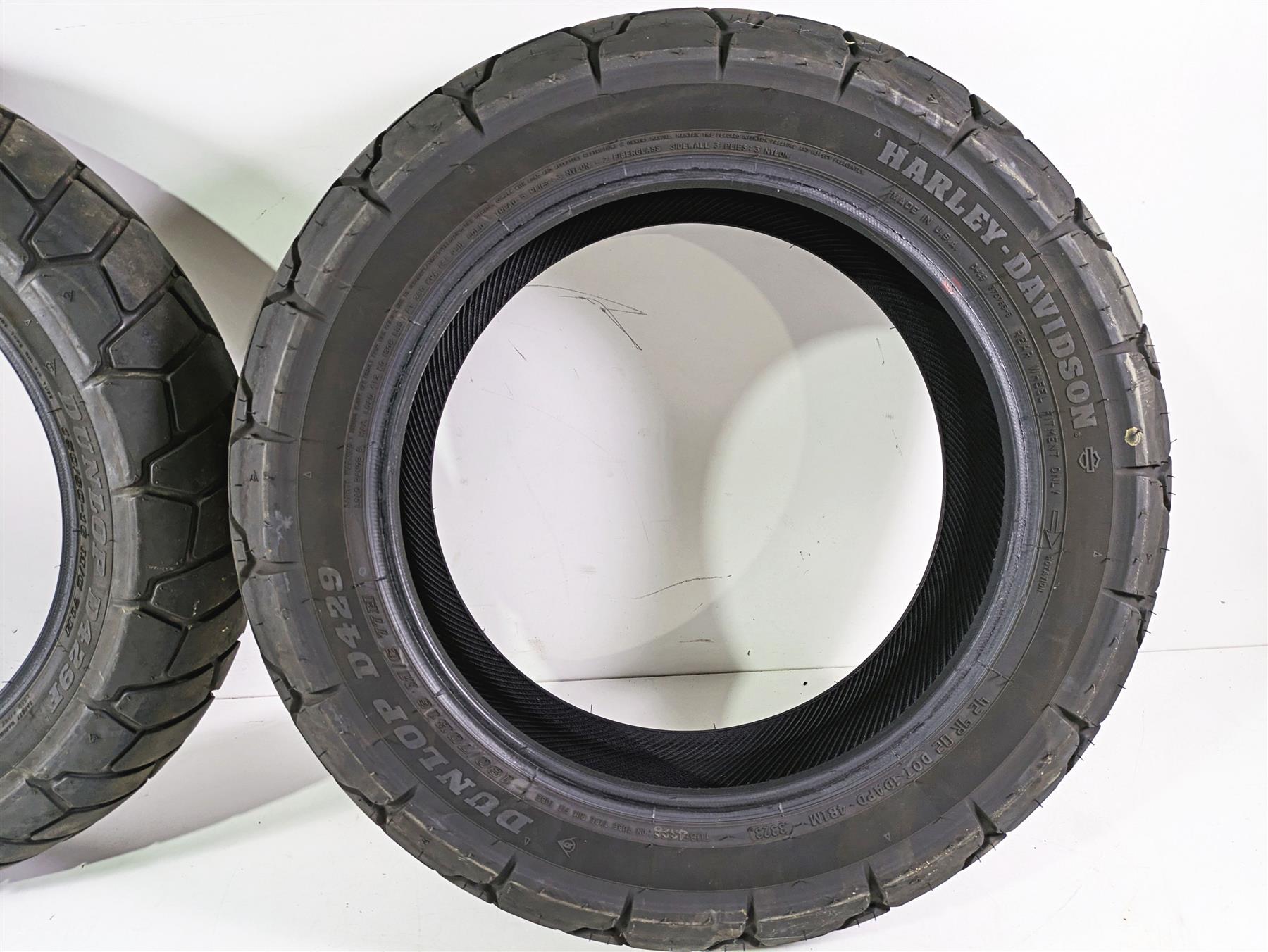 Harley Davidson Front Rear Dunlop D429 Tire Set 43100039 43200039 {{ shop.shopifyCountryName }} - Mototech271
