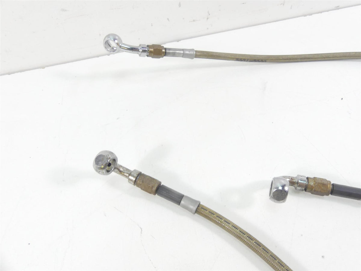 2002 Harley Touring FLHRCI Road King Apehanger 14" Cable & Brake Line set {{ shop.shopifyCountryName }} - Mototech271