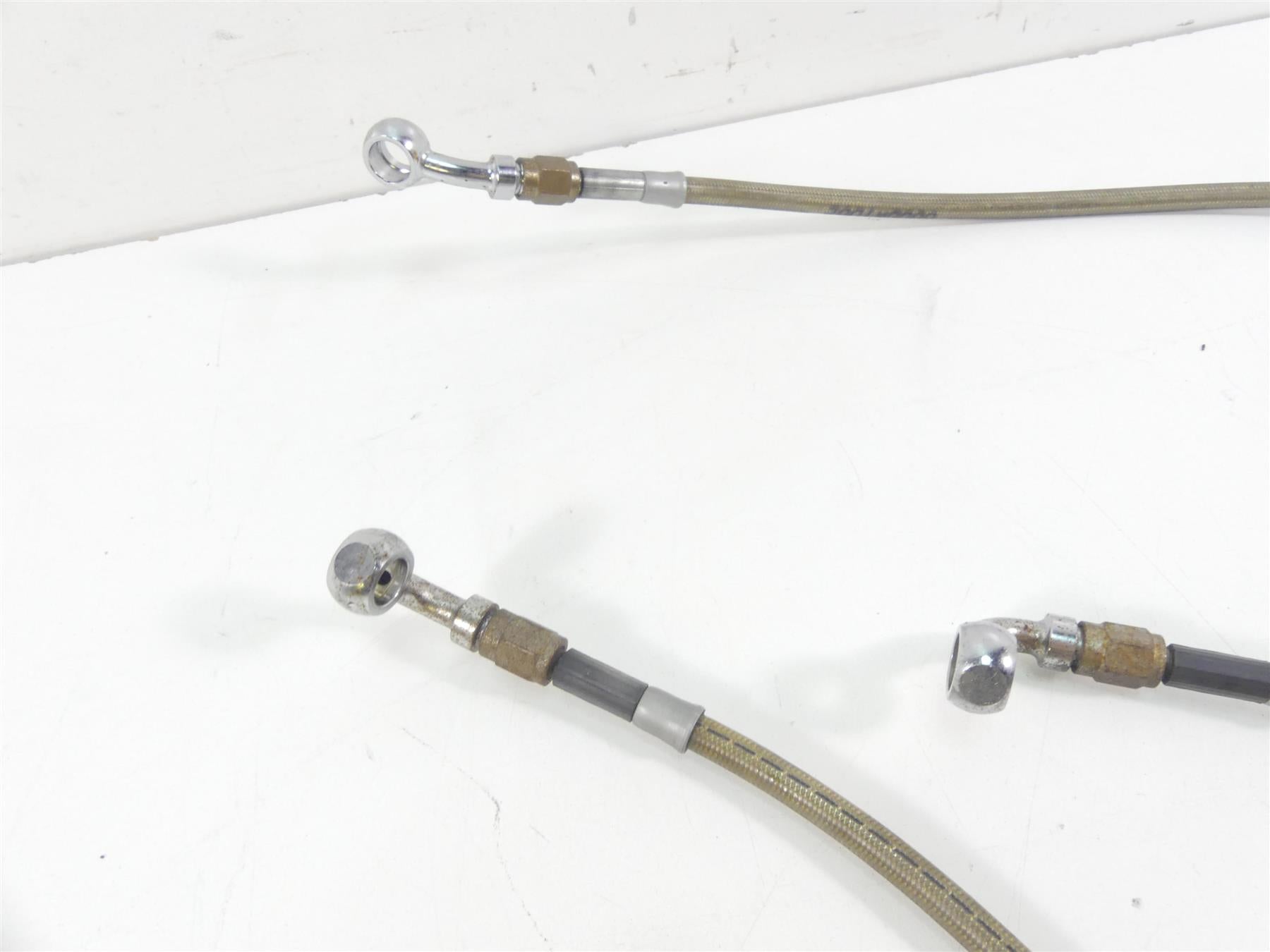 2002 Harley Touring FLHRCI Road King Apehanger 14" Cable & Brake Line set {{ shop.shopifyCountryName }} - Mototech271