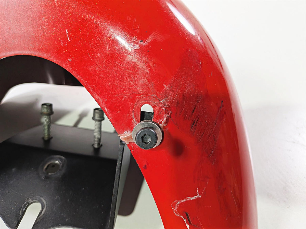 2008 Harley FXDSE CVO Dyna Front Red Bug Spoiler & Mount Set -Read 58065-08-Mototech271