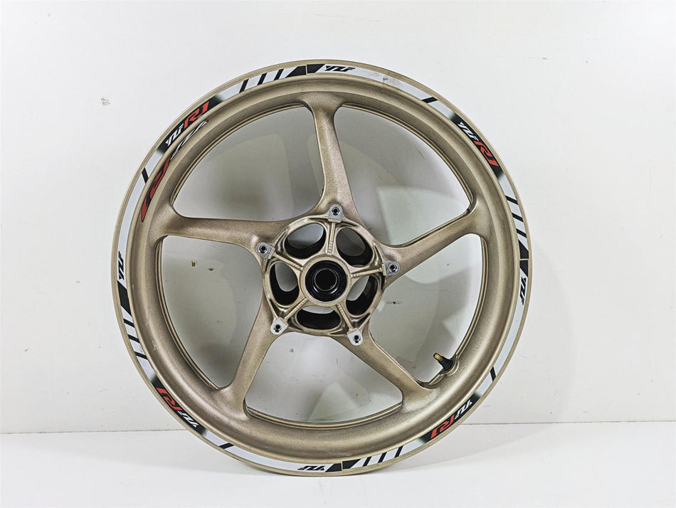 2014 Yamaha YZFR1 R1 RN22 Front Wheel Rim 17x3.5 .44mm Runout 1KB-25168-00- {{ shop.shopifyCountryName }} - Mototech271