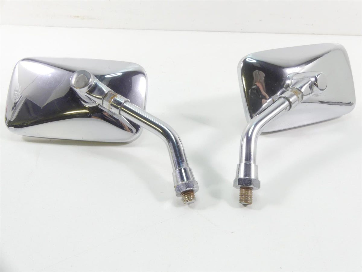 2007 Honda VTX1800 T1 Left Right Rectangle Chrome Rear View Mirror Set {{ shop.shopifyCountryName }} - Mototech271