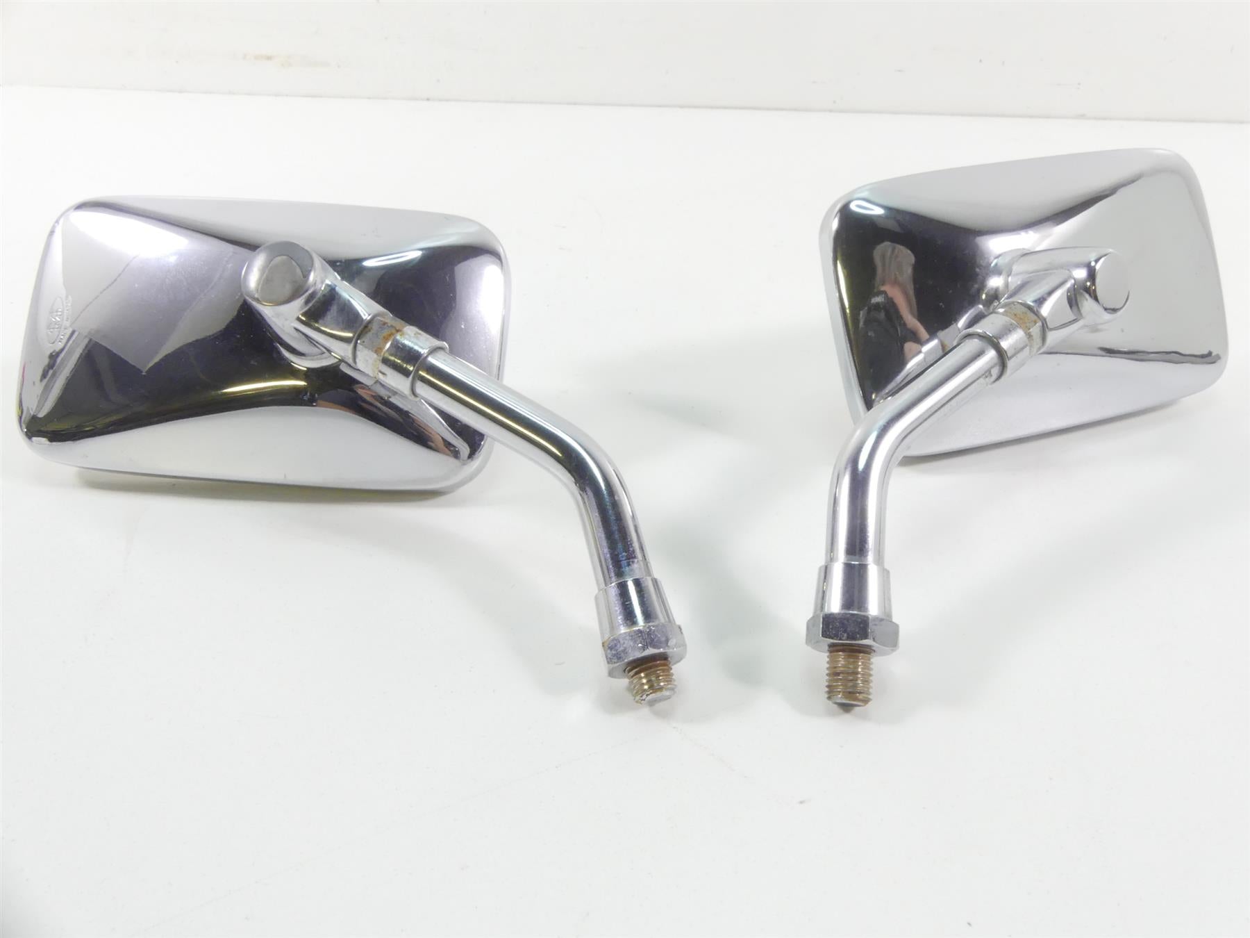 2007 Honda VTX1800 T1 Left Right Rectangle Chrome Rear View Mirror Set {{ shop.shopifyCountryName }} - Mototech271