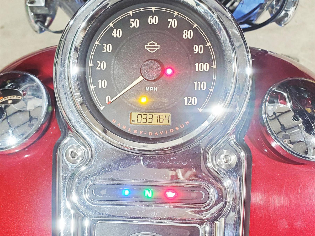 2012 Harley FLD Dyna Switchback Speedometer Gauge Instrument 33K 67096-12 {{ shop.shopifyCountryName }} - Mototech271