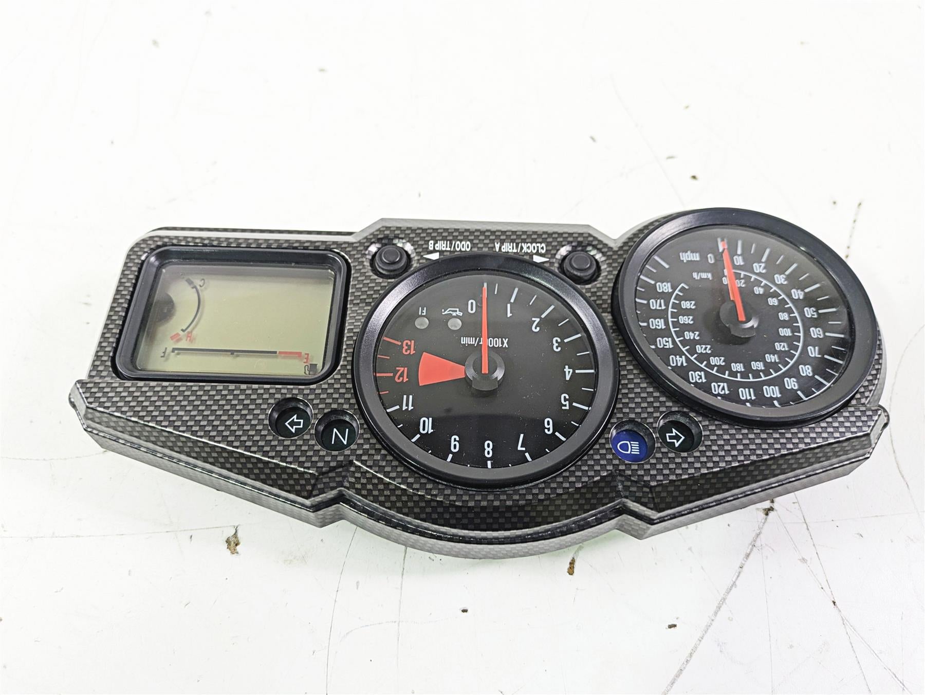 2005 Kawasaki ZX12R Ninja Gauges Speedometer Instrument - 15k