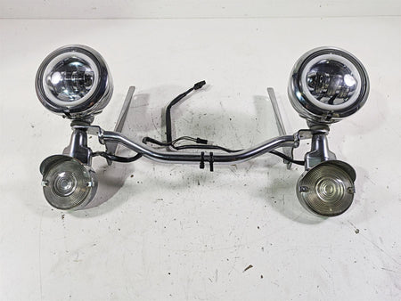 2002 Harley FLSTC Softail Heritage Front Spot Led Light & Blinker Set 58082-02A {{ shop.shopifyCountryName }} - Mototech271