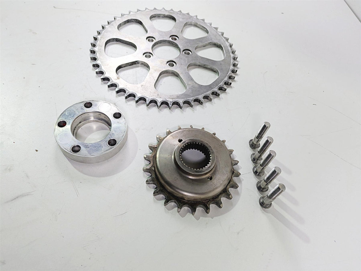 2001 Harley Touring FLHX Street Glide 22T 45T Chain Conversion Kit By 3 Guyz {{ shop.shopifyCountryName }} - Mototech271