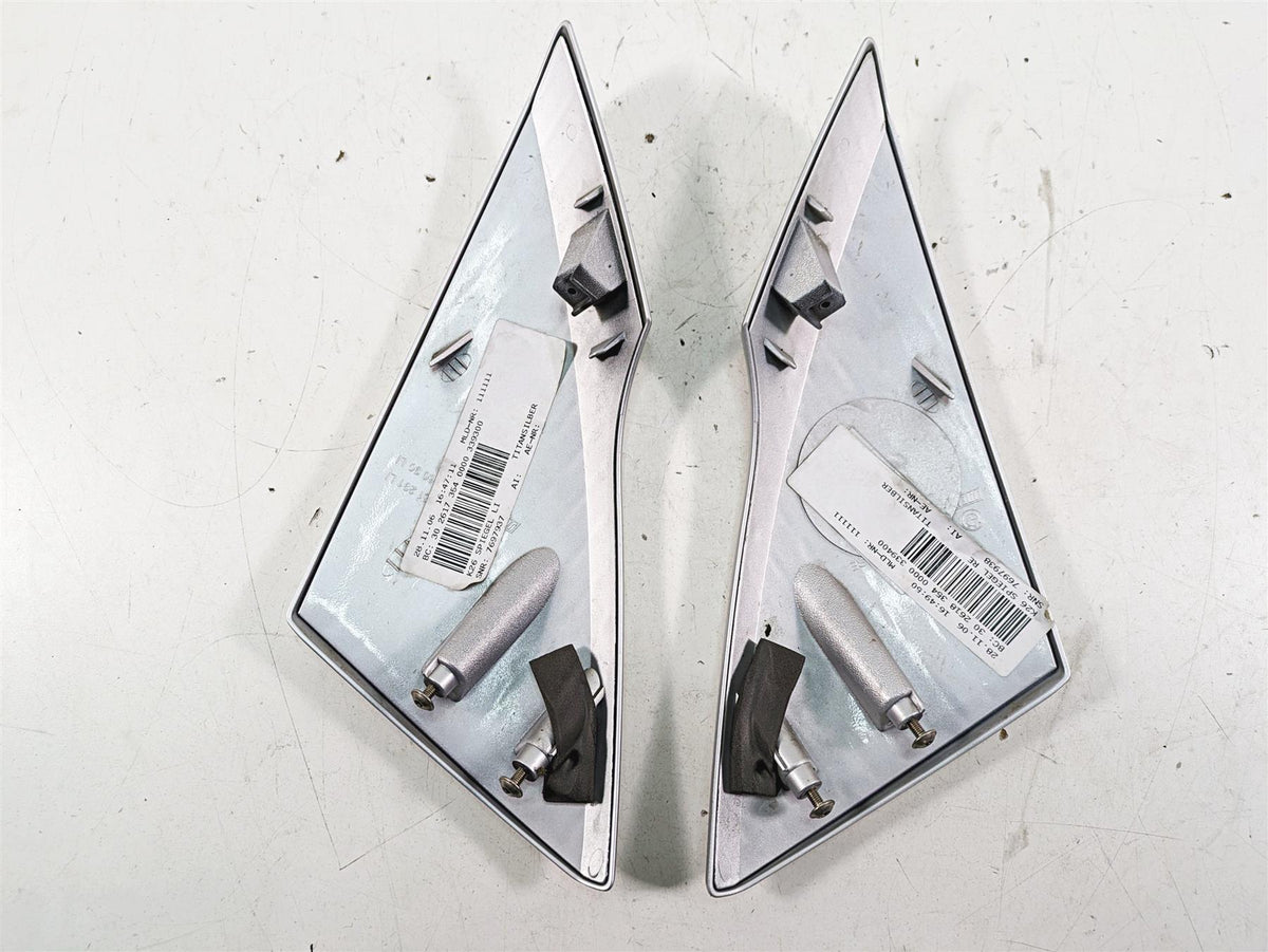 2007 BMW R1200RT K26 Left Right Mirror Cover Titan Silver 7697937 7697938 {{ shop.shopifyCountryName }} - Mototech271