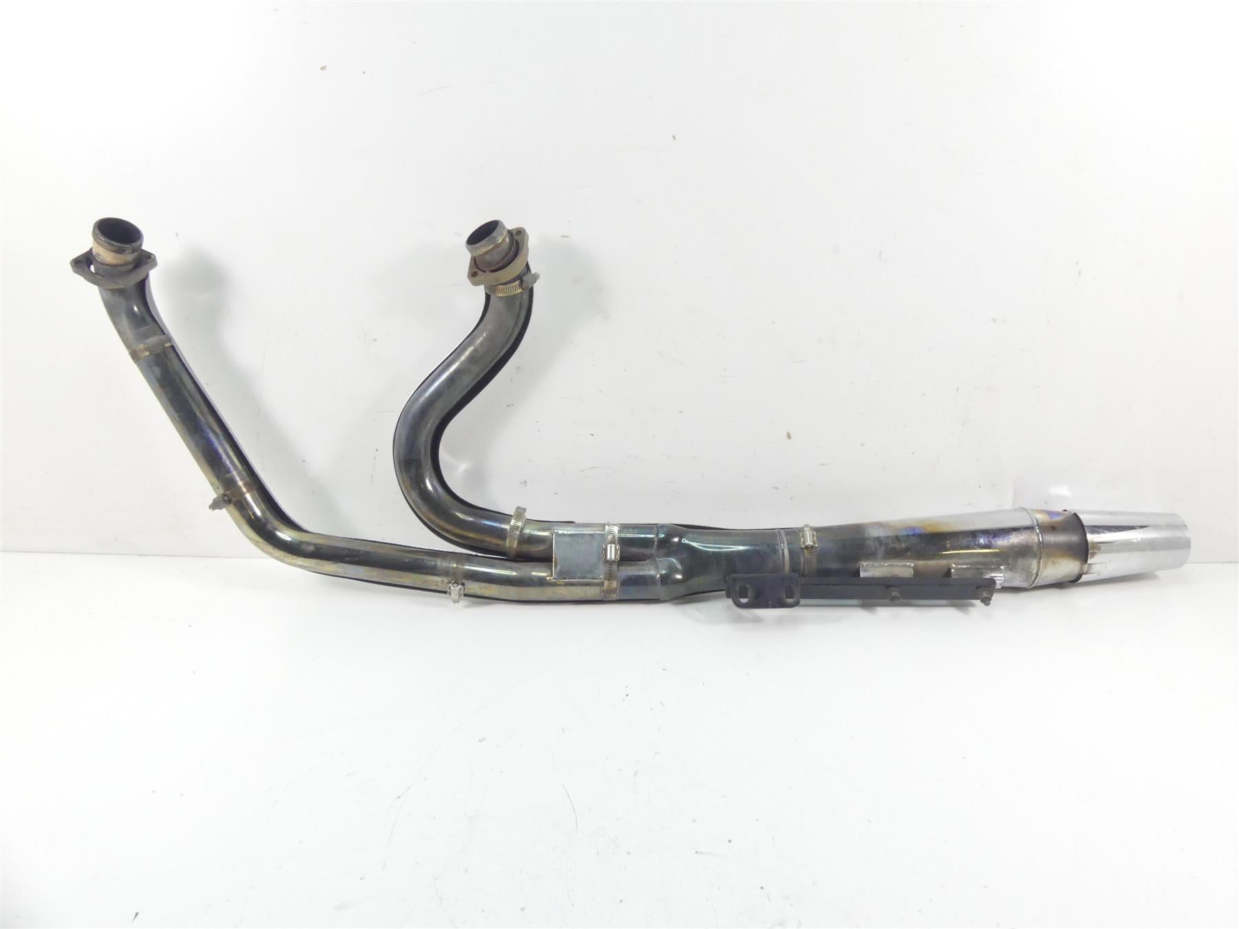 2004 Harley Softail FXSTD SE CVO Deuce 2 in 1 Thunderheader Chrome Exhaust 1057 {{ shop.shopifyCountryName }} - Mototech271