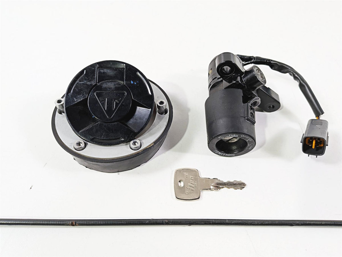 2022 Triumph Tiger 900 GT Pro Ignition SwitchKey Lock Set T2501977 {{ shop.shopifyCountryName }} - Mototech271