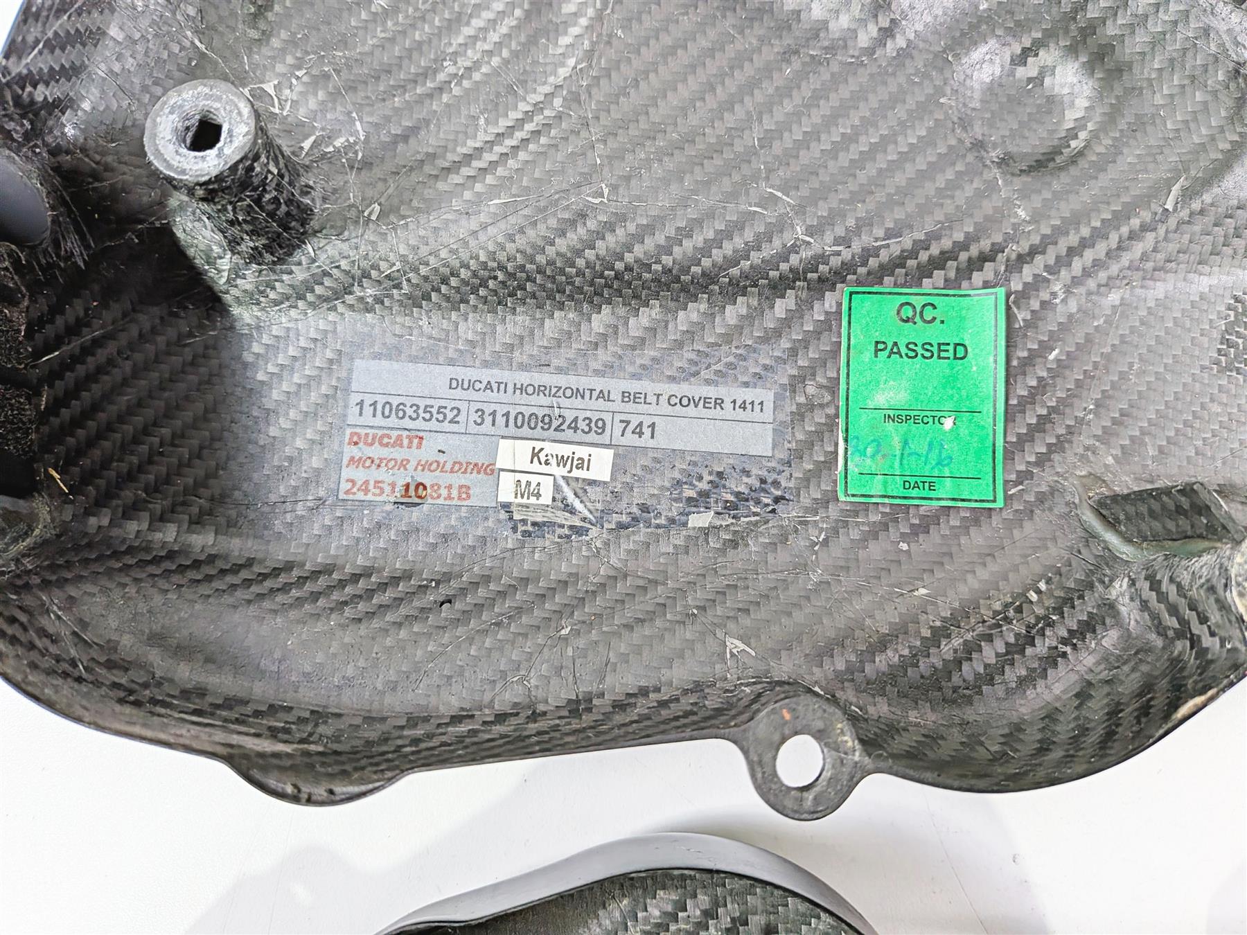 2016 Ducati Hypermotard 939 SP Carbon Fiber Timing Belt Covers 24511301B-Mototech271