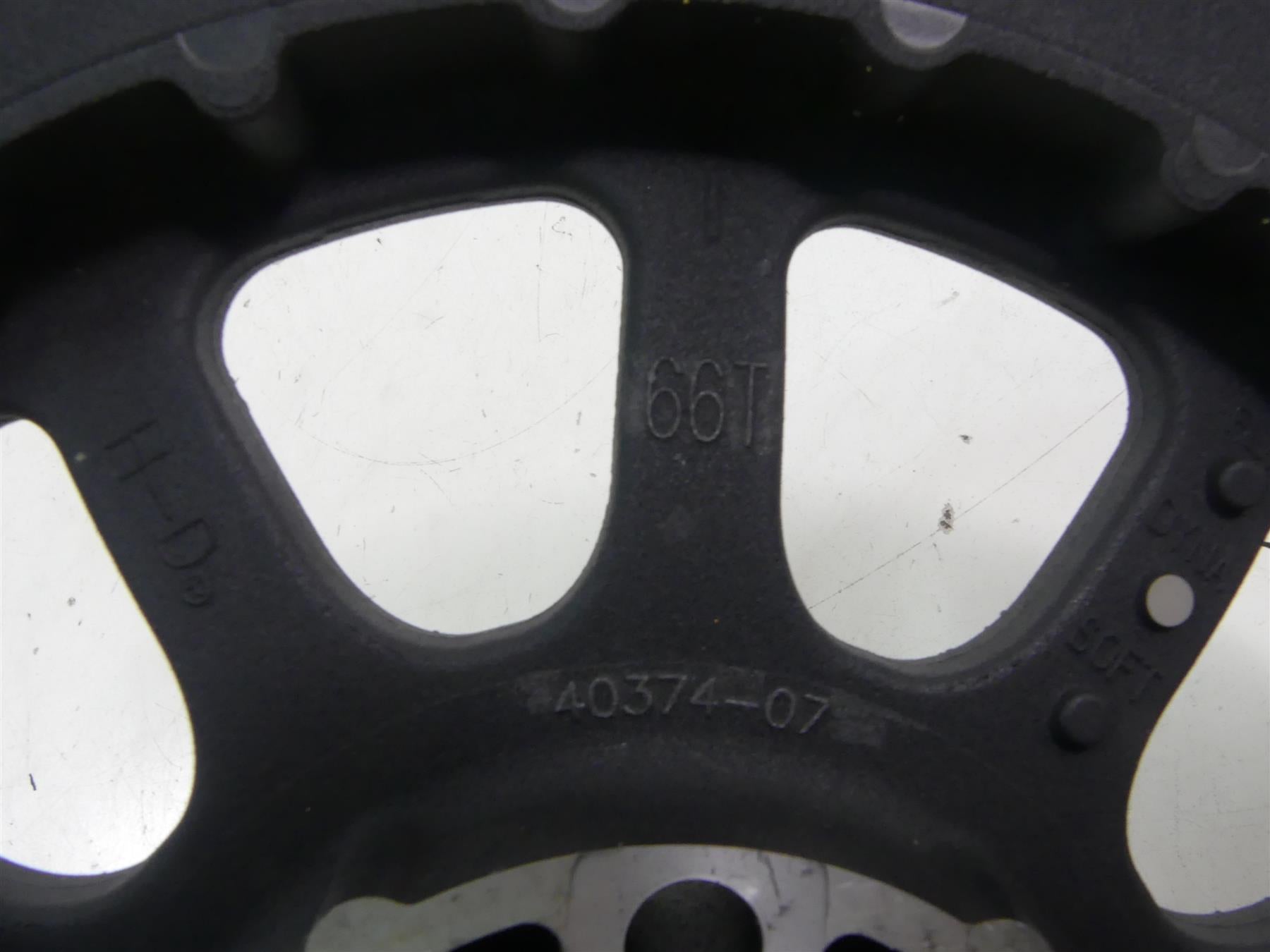 2014 Harley FXDL Dyna Low Rider Rear Drive Belt Sprocket Pulley 66T 1" 40374-07 {{ shop.shopifyCountryName }} - Mototech271