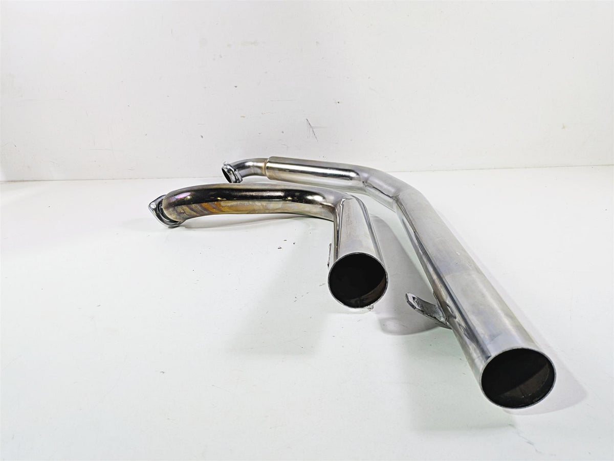 2008 Ultima Motorcycles Fat Bastard Straight Chrome Pipe Exhaust System {{ shop.shopifyCountryName }} - Mototech271