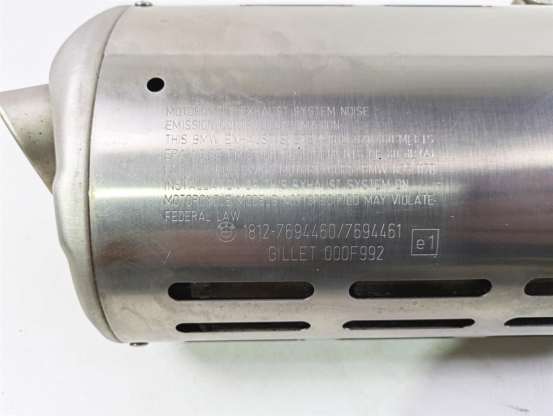 2009 BMW R1200GS K255 Adv Stock Exhaust Pipe Muffler Silencer - Read 18127694460 {{ shop.shopifyCountryName }} - Mototech271