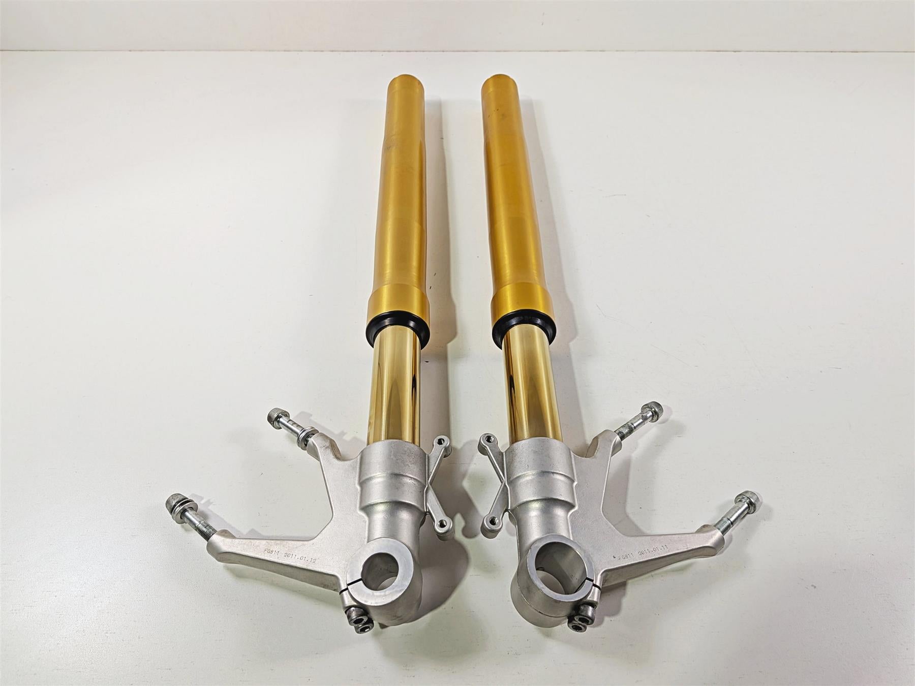 2011 Ducati Streetfighter 1098 S Nice Ohlins Front Fork 3K ! 34420172B 34520171B {{ shop.shopifyCountryName }} - Mototech271