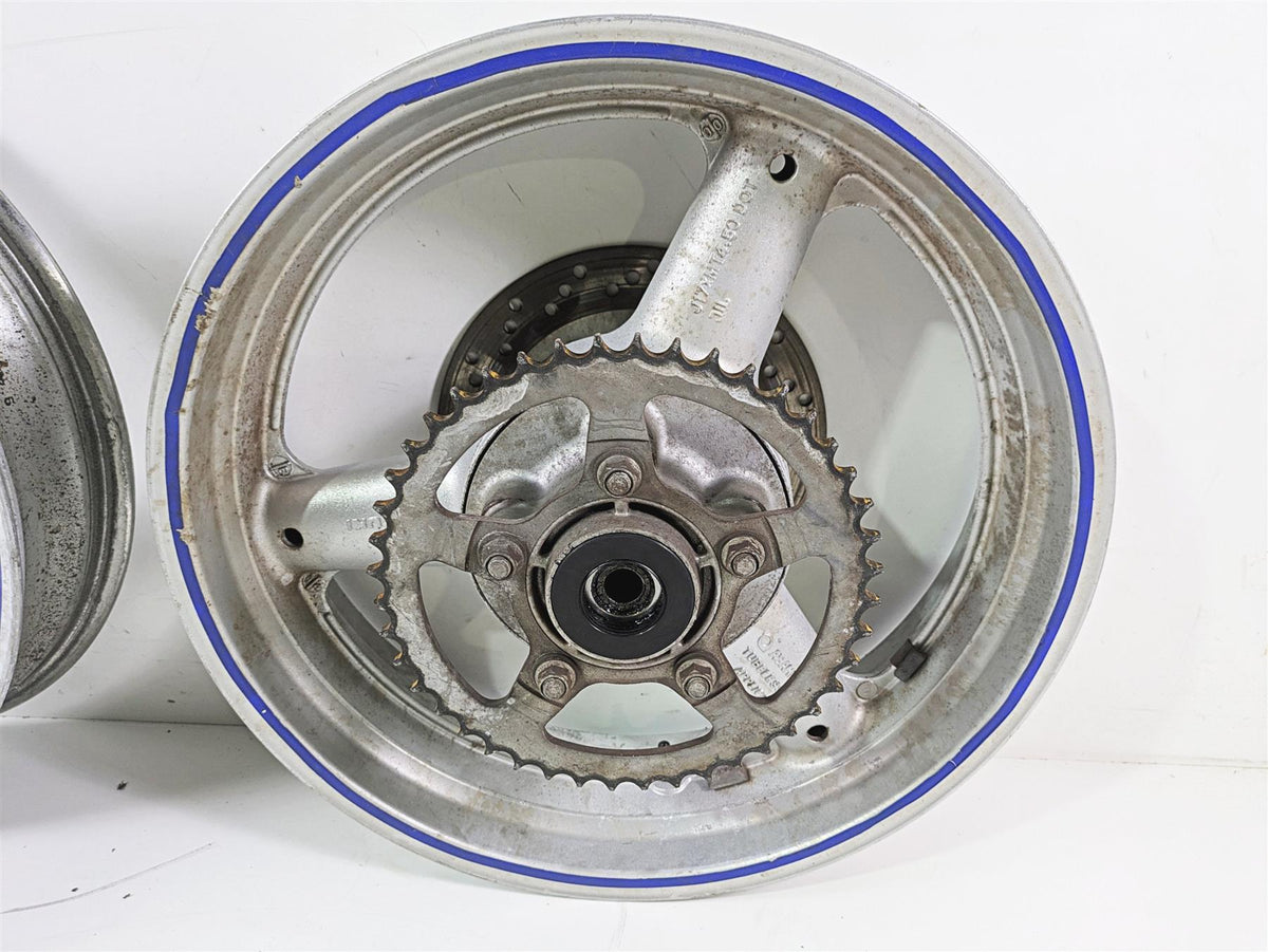 2001 Suzuki SV650 Front Rear Wheel Rim 17x3.5 17x4.5 54111-03FA0 54111-03FA1 {{ shop.shopifyCountryName }} - Mototech271