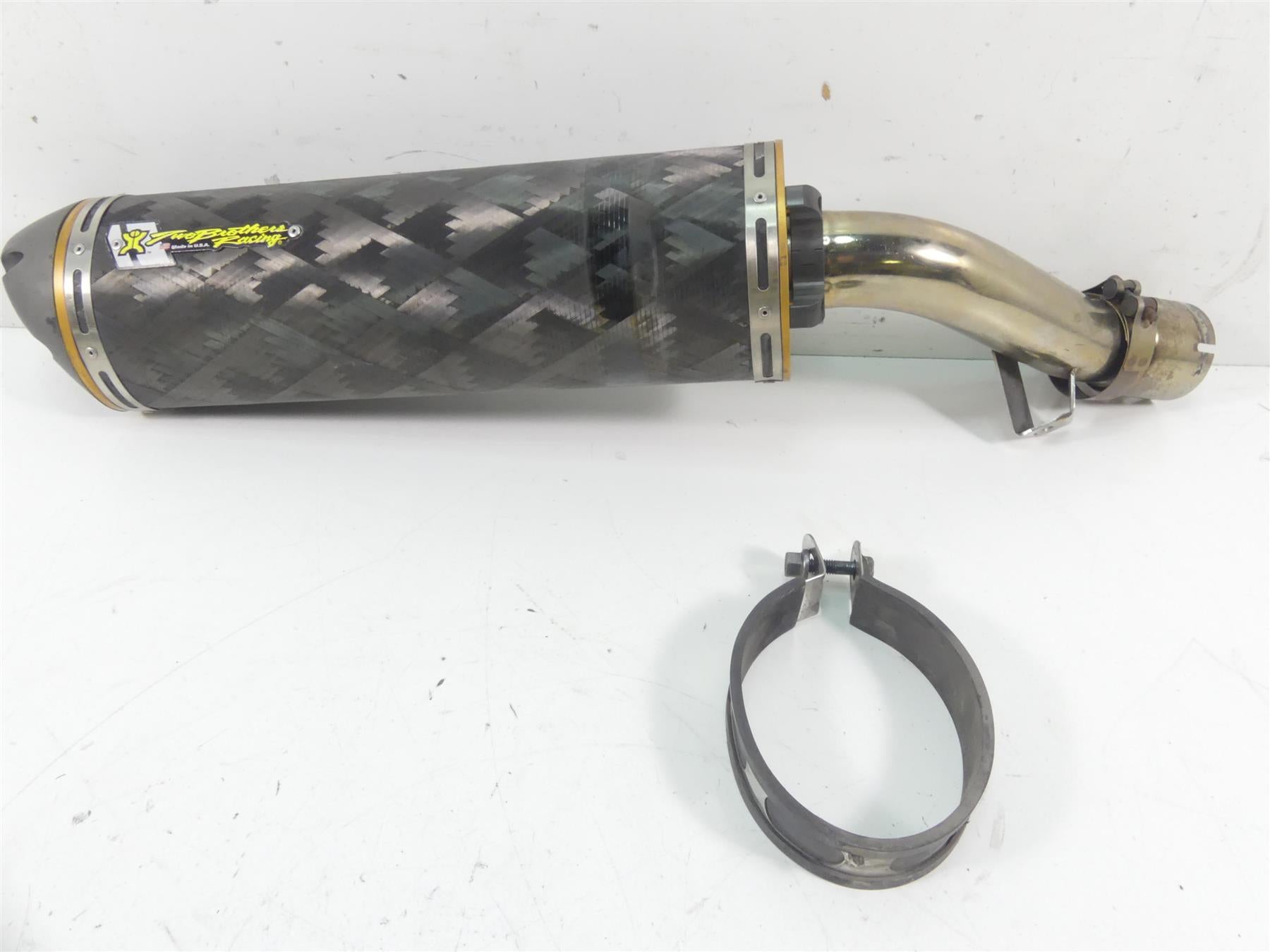 2008 Yamaha FZ1 Fazer 2 Brothers Racing Carbon Slip On Muffler 005-1500406V-B | Mototech271