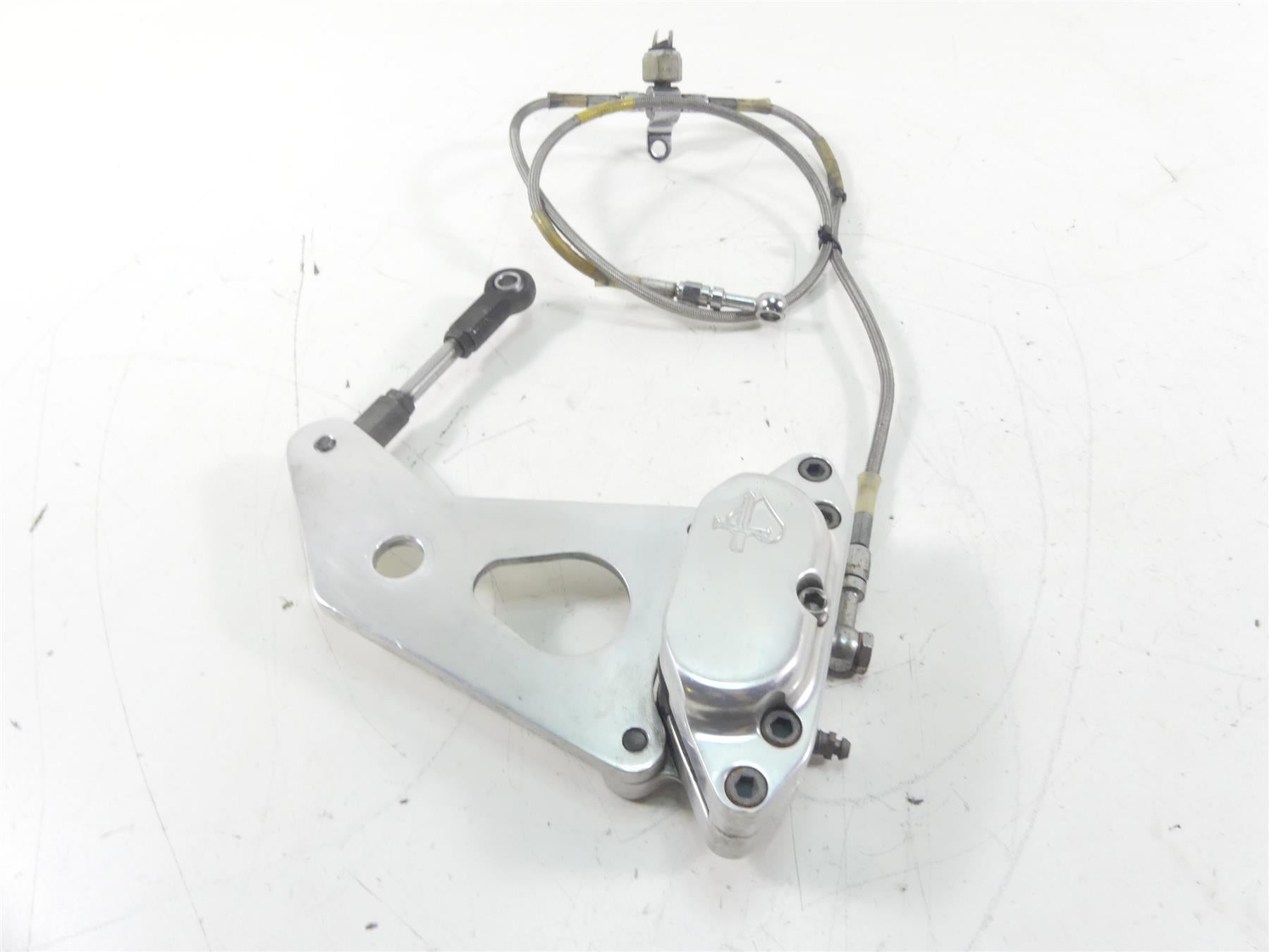 2001 Indian Centennial Scout Rear Brake Caliper & Mount & Line 53-176 {{ shop.shopifyCountryName }} - Mototech271