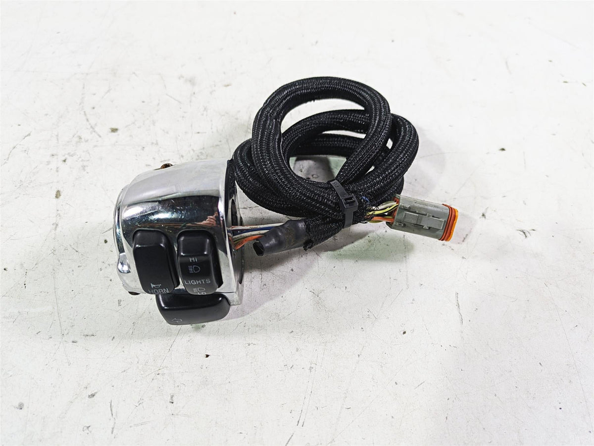 2002 Harley FLSTC Softail Heritage Left Chrome Hand Control Switch 71682-06A {{ shop.shopifyCountryName }} - Mototech271