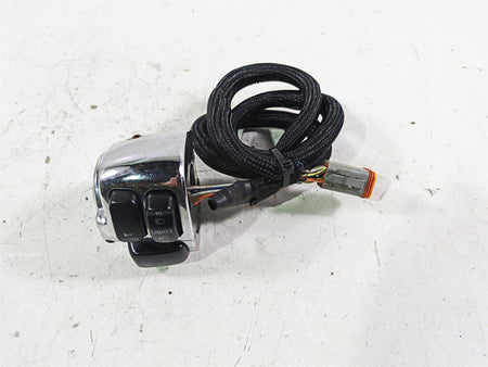 2002 Harley FLSTC Softail Heritage Left Chrome Hand Control Switch 71682-06A {{ shop.shopifyCountryName }} - Mototech271