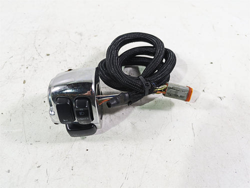 2002 Harley FLSTC Softail Heritage Left Chrome Hand Control Switch 71682-06A | Mototech271