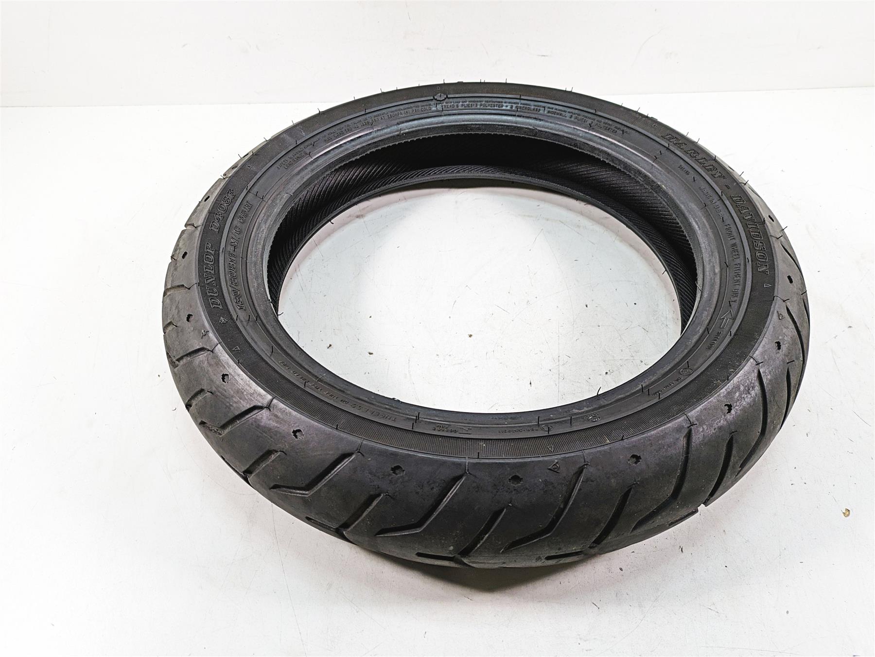 Used Harley Davidson Front Tire Dunlop D480F 130/80B17 43115-09A {{ shop.shopifyCountryName }} - Mototech271