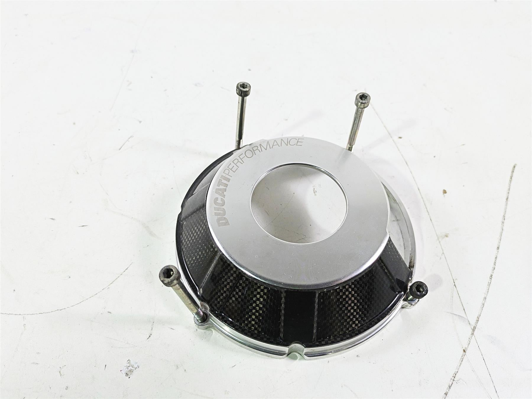 2008 Ducati SBK 1098 S Performance Aluminum Carbon Fiber Clutch Cover 969943AAA {{ shop.shopifyCountryName }} - Mototech271