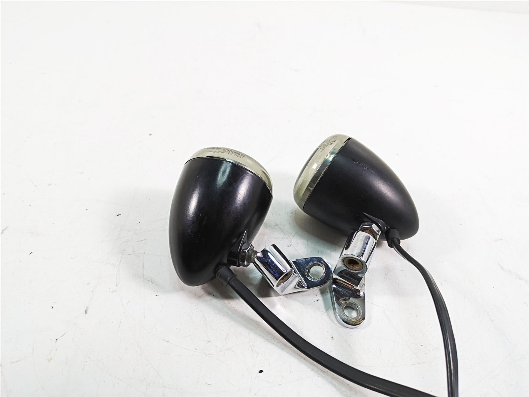 2009 Harley Softail FLSTSB Cross Bones Front Led Blinker Turn Signals 68804-06 {{ shop.shopifyCountryName }} - Mototech271