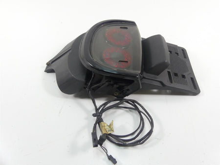 2014 Harley FXDF Dyna Fat Bob Rear Taillight Tail Light & Plate Holder 67900173 {{ shop.shopifyCountryName }} - Mototech271